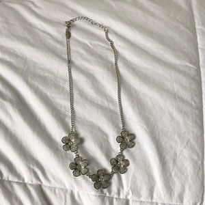 Charming Charlie s flower statement necklace